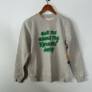 Ban.do NWT Karaoke Crewneck Sweatshirt Size‎ Small